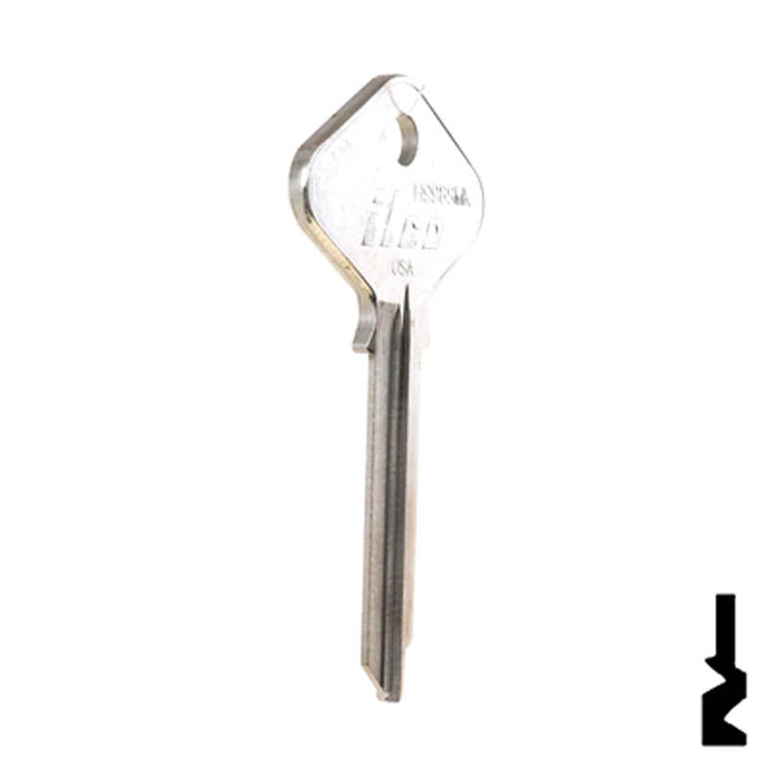 Uncut Key Blank | Yale | H998SMK Residential-Commercial Key Ilco