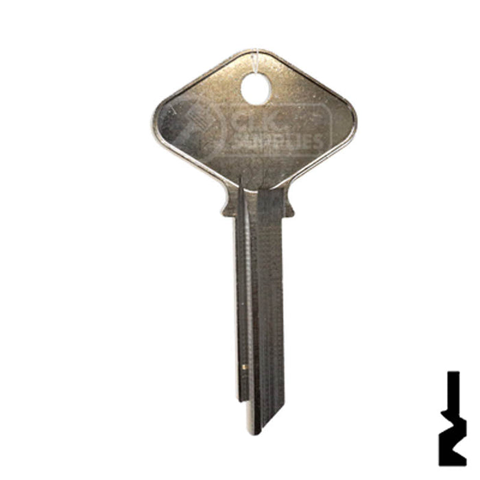 Uncut Key Blank | Yale | H998SMK Residential-Commercial Key Ilco