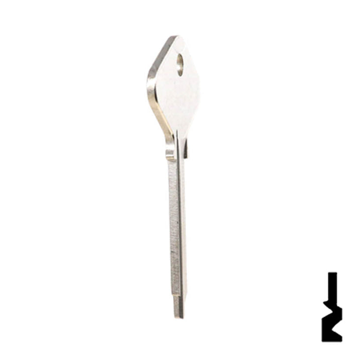 Uncut Key Blank | Yale | H998SMK Residential-Commercial Key Ilco