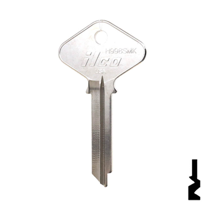 Uncut Key Blank | Yale | H998SMK Residential-Commercial Key Ilco