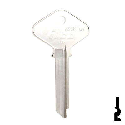 Uncut Key Blank | Yale | H998TMK Residential-Commercial Key Ilco