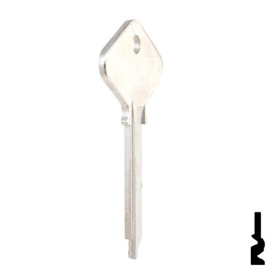 Uncut Key Blank | Yale | H998TMK Residential-Commercial Key Ilco