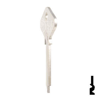 Uncut Key Blank | Yale | H998TMK Residential-Commercial Key Ilco