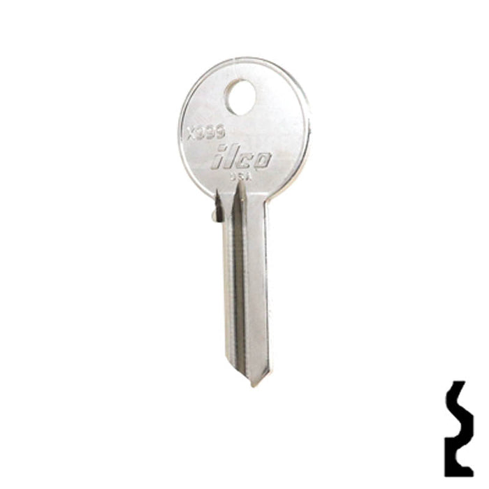 Uncut Key Blank | Yale | X999 Residential-Commercial Key Ilco