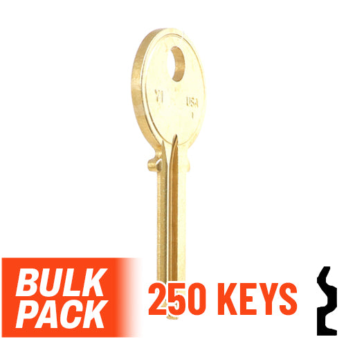 Uncut Key Blank | Yale  | Y1  - 250 Pack by Ilco Residential-Commercial Key Ilco