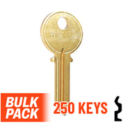 Uncut Key Blank | Yale  | Y1  - 250 Pack by Ilco Residential-Commercial Key Ilco