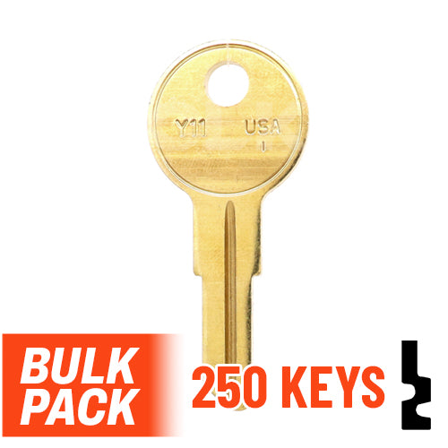 Uncut Key Blank | Yale | Y11  - 250 Pack by Ilco Residential-Commercial Key Ilco