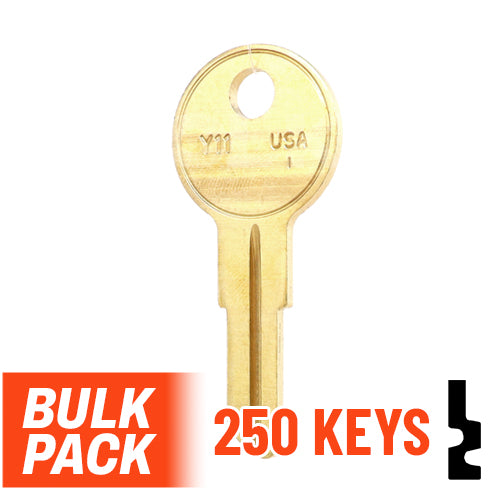 Uncut Key Blank | Yale | Y11  - 250 Pack by Ilco Residential-Commercial Key Ilco