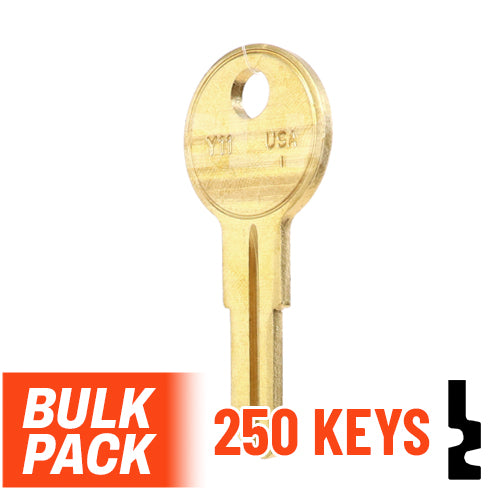 Uncut Key Blank | Yale | Y11  - 250 Pack by Ilco Residential-Commercial Key Ilco