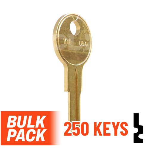 Uncut Key Blank | Yale | Y11  - 250 Pack by Ilco Residential-Commercial Key Ilco
