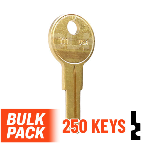 Uncut Key Blank | Yale | Y11  - 250 Pack by Ilco Residential-Commercial Key Ilco