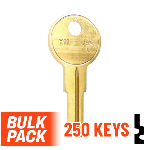 Uncut Key Blank | Yale | Y11  - 250 Pack by Ilco Residential-Commercial Key Ilco