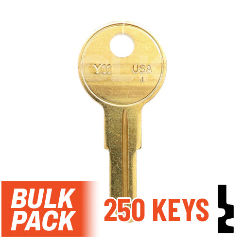 Uncut Key Blank | Yale | Y11  - 250 Pack by Ilco Residential-Commercial Key Ilco