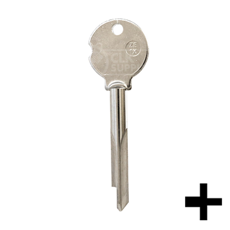Uncut Key Blank | Zeiss Ikon | ZE-1X Residential-Commercial Key JMA USA