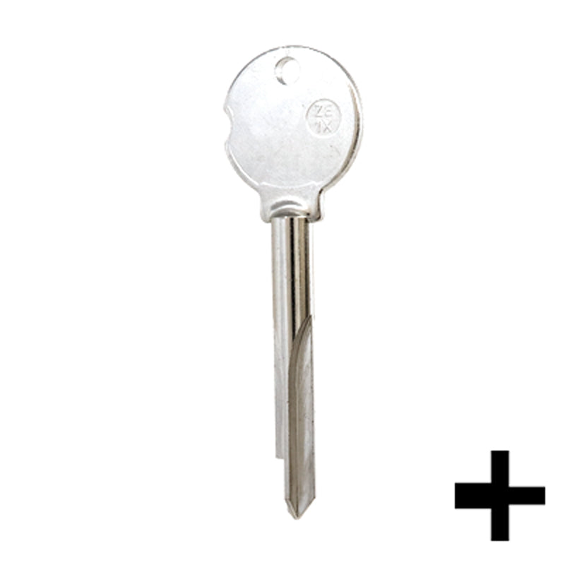 Uncut Key Blank | Zeiss Ikon | ZE-1X Residential-Commercial Key JMA USA