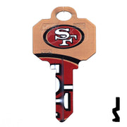 Uncut Key Blanks | Schlage | NFL 49ERS Residential-Commercial Key Ilco