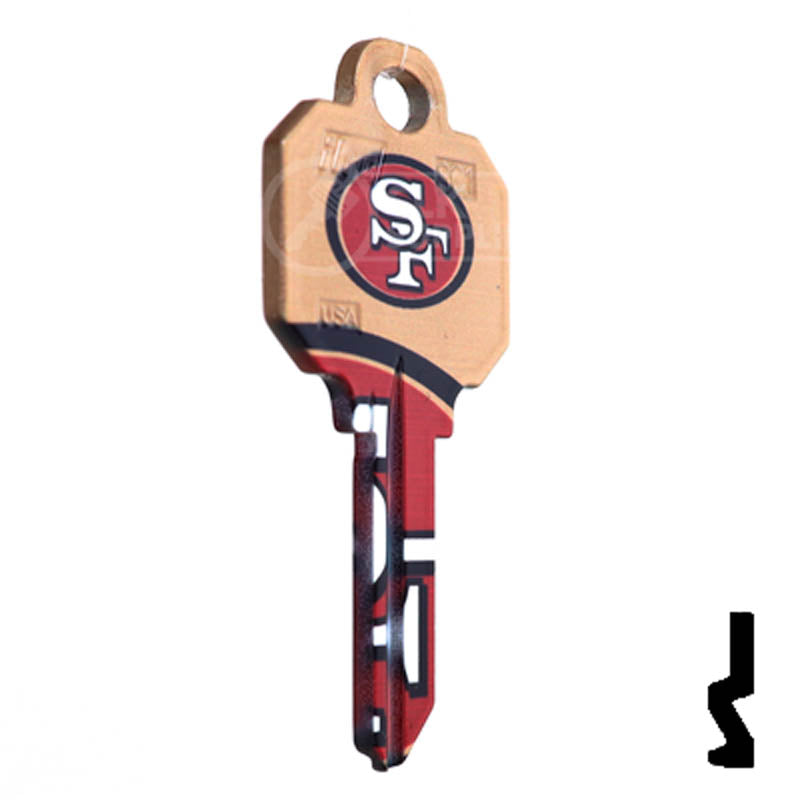 Uncut Key Blanks | Schlage | NFL 49ERS Residential-Commercial Key Ilco
