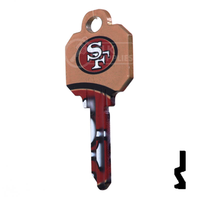 Uncut Key Blanks | Schlage | NFL 49ERS Residential-Commercial Key Ilco