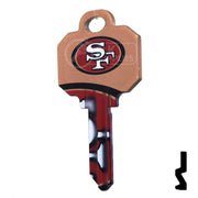 Uncut Key Blanks | Schlage | NFL 49ERS Residential-Commercial Key Ilco