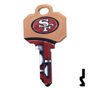 Uncut Key Blanks | Schlage | NFL 49ERS Residential-Commercial Key Ilco