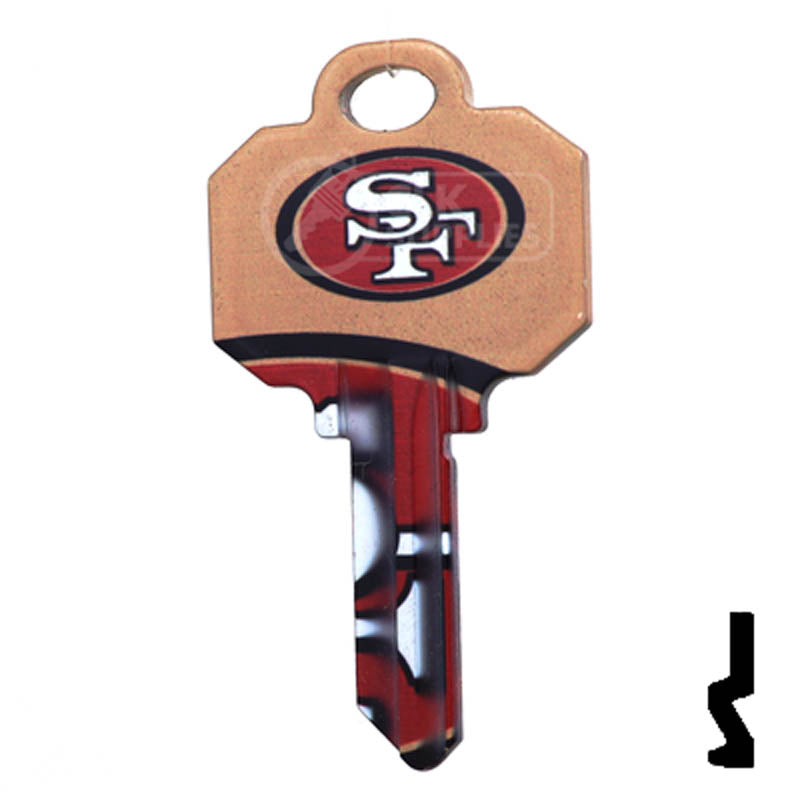 Uncut Key Blanks | Schlage | NFL 49ERS Residential-Commercial Key Ilco