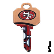 Uncut Key Blanks | Schlage | NFL 49ERS Residential-Commercial Key Ilco