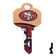 Uncut Key Blanks | Schlage | NFL 49ERS Residential-Commercial Key Ilco