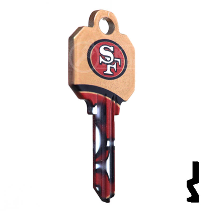 Uncut Key Blanks | Schlage | NFL 49ERS Residential-Commercial Key Ilco