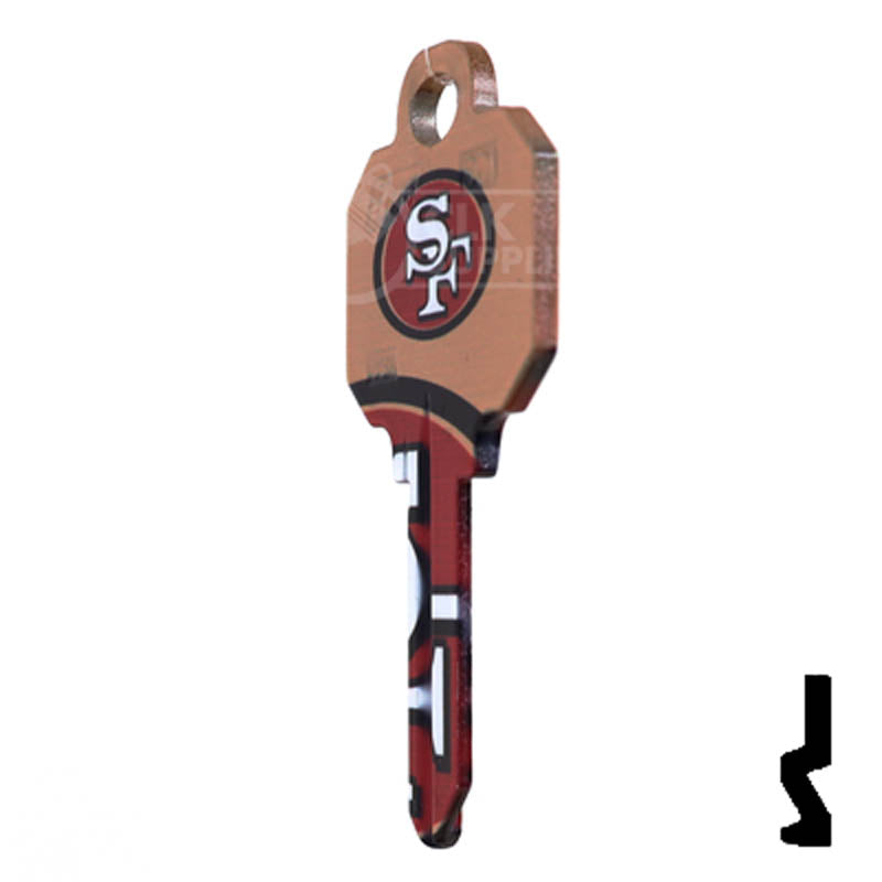 Uncut Key Blanks | Schlage | NFL 49ERS Residential-Commercial Key Ilco