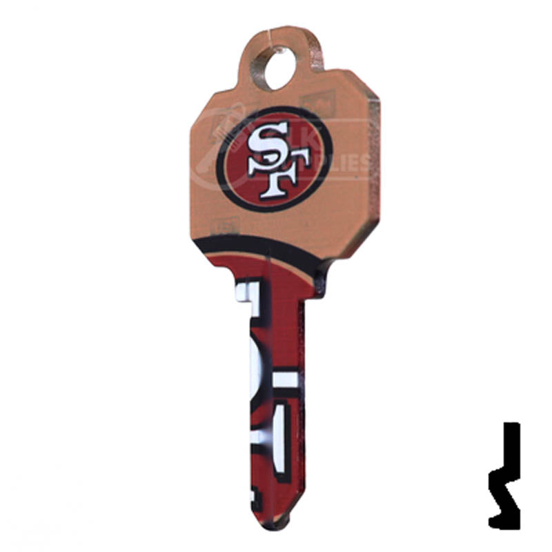 Uncut Key Blanks | Schlage | NFL 49ERS Residential-Commercial Key Ilco