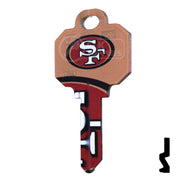 Uncut Key Blanks | Schlage | NFL 49ERS Residential-Commercial Key Ilco