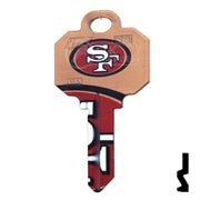 Uncut Key Blanks | Schlage | NFL 49ERS Residential-Commercial Key Ilco