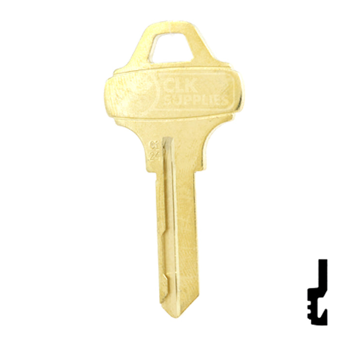 Uncut OEM Key Blank | Schlage Everest | C124 Residential-Commercial Key Schlage