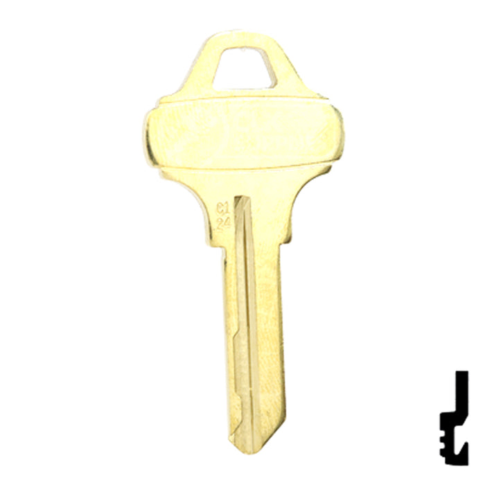 Uncut OEM Key Blank | Schlage Everest | C124 Residential-Commercial Key Schlage