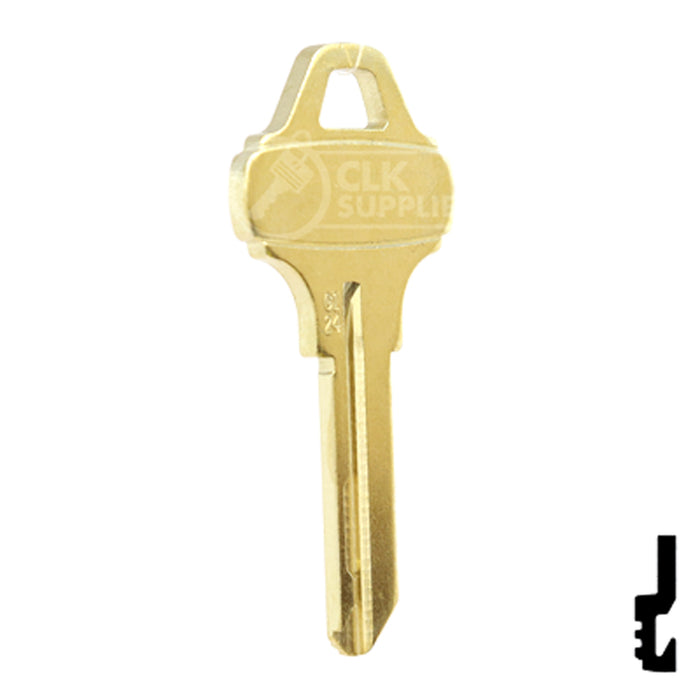 Uncut OEM Key Blank | Schlage Everest | C124 Residential-Commercial Key Schlage