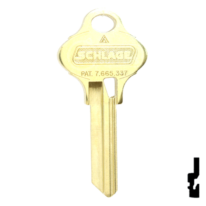 Uncut OEM Key Blank | Schlage Everest | S123 Residential-Commercial Key Schlage