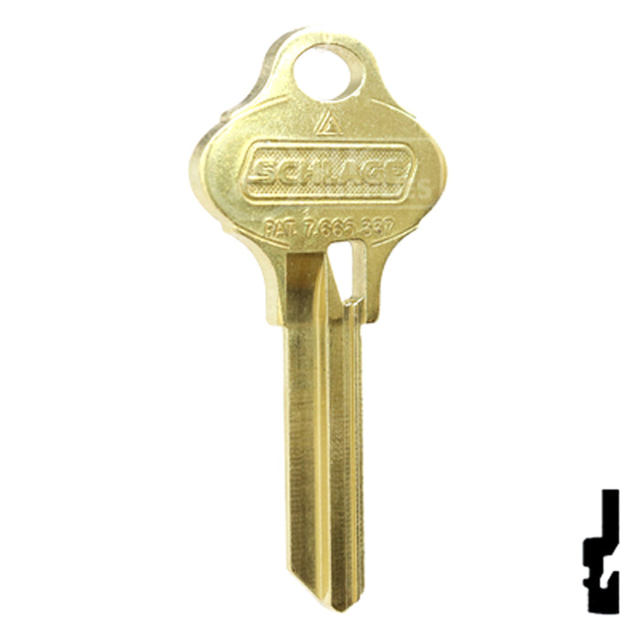 Uncut OEM Key Blank | Schlage Everest | S123 Residential-Commercial Key Schlage