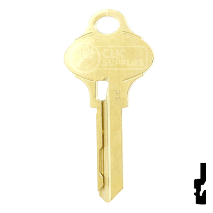 Uncut OEM Key Blank | Schlage Everest | S123 Residential-Commercial Key Schlage