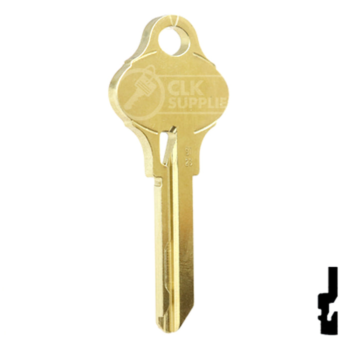 Uncut OEM Key Blank | Schlage Everest | S123 Residential-Commercial Key Schlage