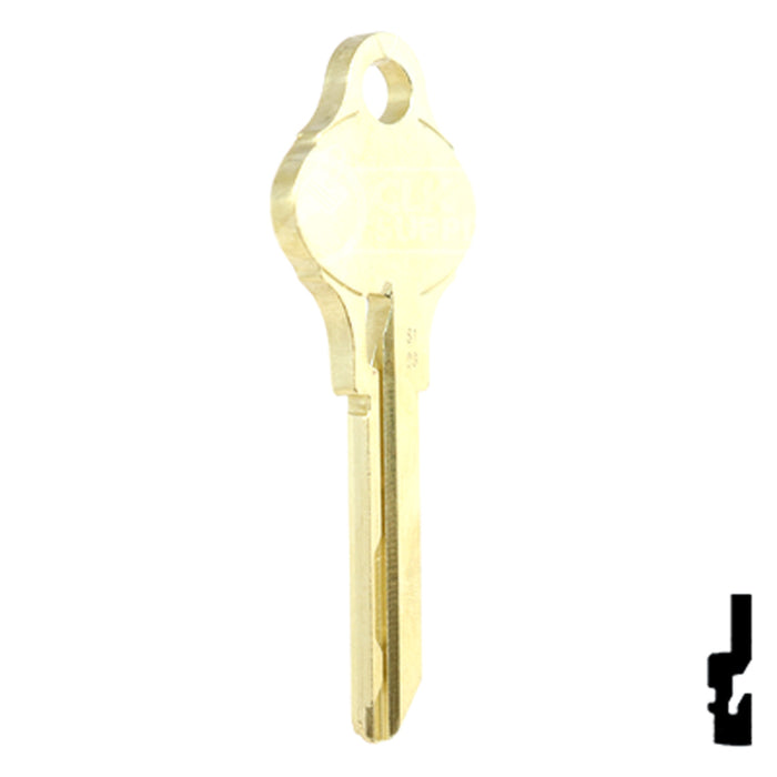 Uncut OEM Key Blank | Schlage Everest | S123 Residential-Commercial Key Schlage