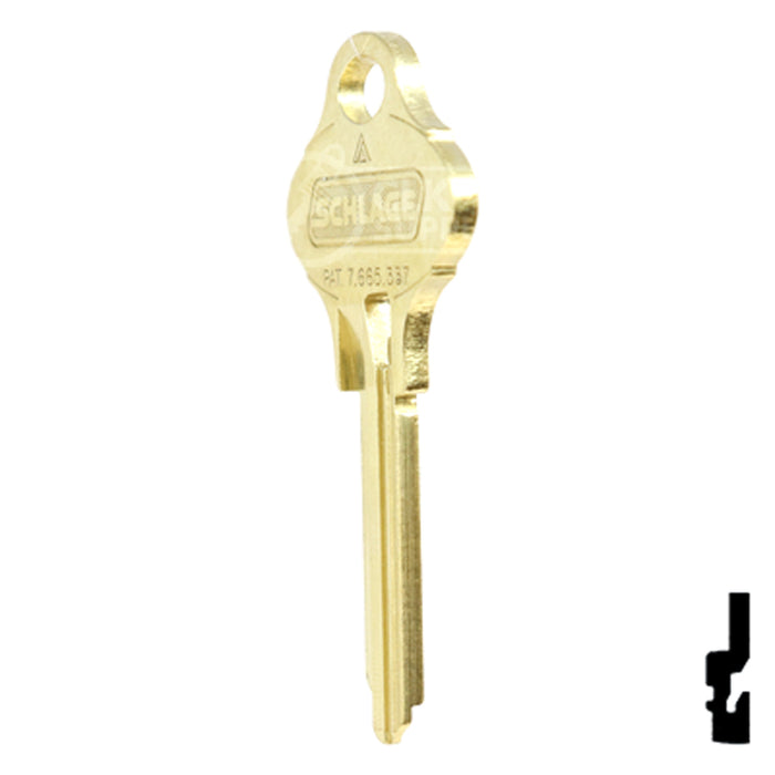 Uncut OEM Key Blank | Schlage Everest | S123 Residential-Commercial Key Schlage