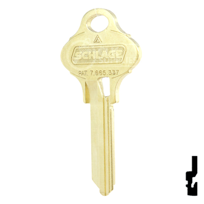 Uncut OEM Key Blank | Schlage Everest | S123 Residential-Commercial Key Schlage