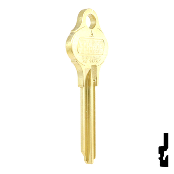 Uncut OEM Key Blank | Schlage Everest | S123 Control Residential-Commercial Key Schlage