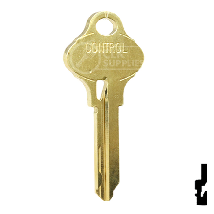 Uncut OEM Key Blank | Schlage Everest | S123 Control Residential-Commercial Key Schlage