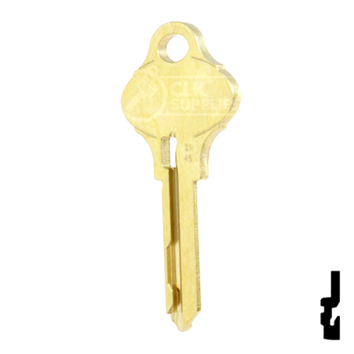 Uncut OEM Key Blank | Schlage Everest | S145 Residential-Commercial Key Schlage