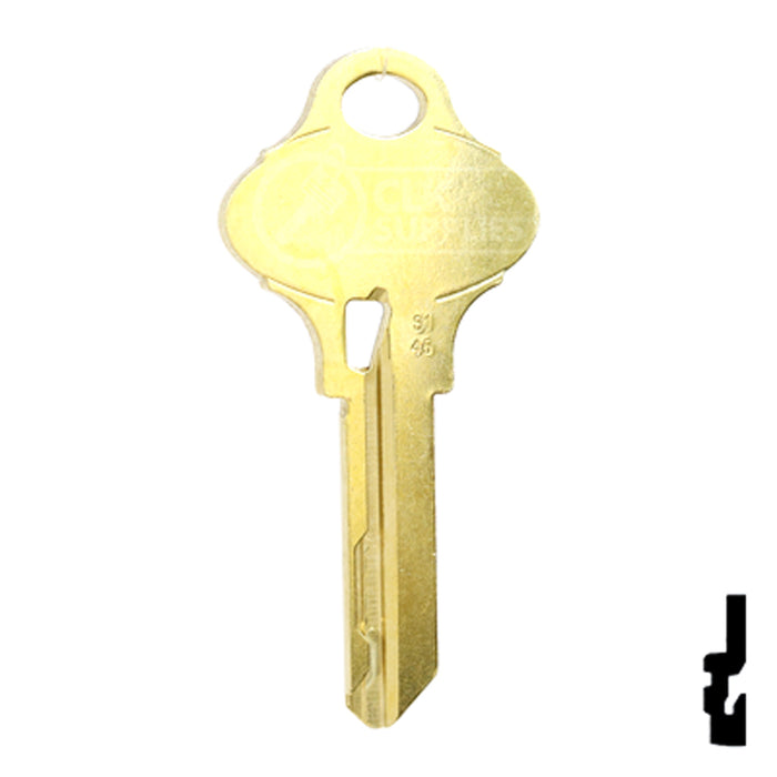 Uncut OEM Key Blank | Schlage Everest | S145 Residential-Commercial Key Schlage