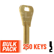 WR3 1054WB Weiser Key 250 Bulk Pack Residential-Commercial Key JMA USA