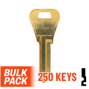 WR3 1054WB Weiser Key 250 Bulk Pack Residential-Commercial Key JMA USA