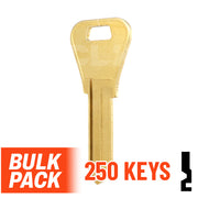 WR3 1054WB Weiser Key 250 Bulk Pack Residential-Commercial Key JMA USA