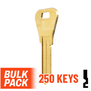 WR3 1054WB Weiser Key 250 Bulk Pack Residential-Commercial Key JMA USA
